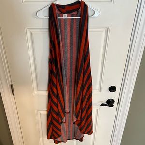 Long striped cardigan
